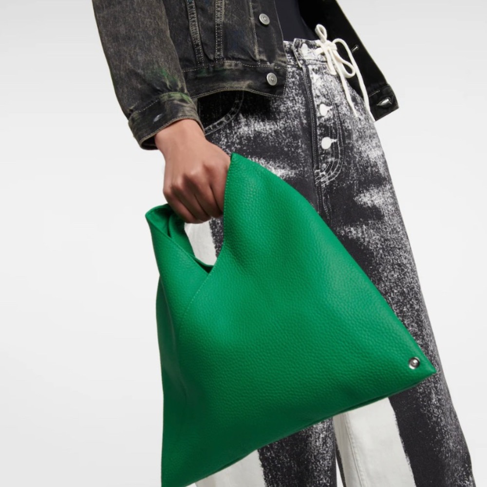 MM6 Margiela Leather Mini Triangle Bag
